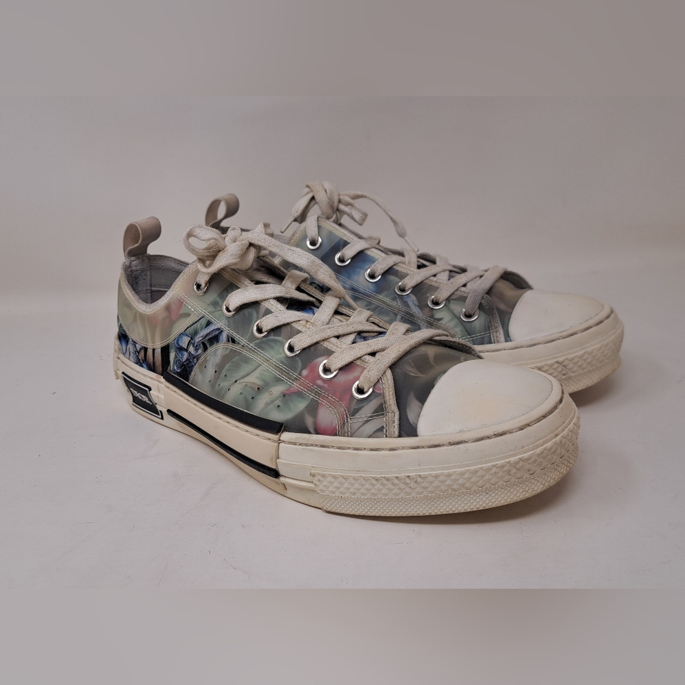 Dior x Sorayama Men's B23 Robot Floral Sneaker Shoes Lace Ups Size 8 US 41 EU - Picture 3 of 16